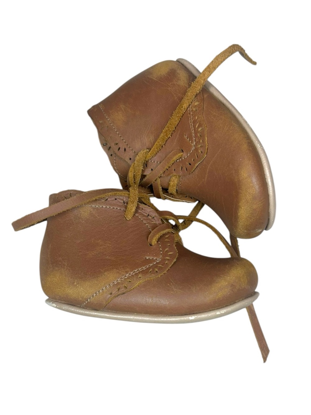 Adelisa & Co Leather Baby Boots Size 18 Play for Scuffing